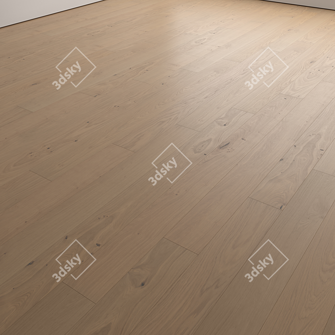 Premium Wood Flooring 3D Model 3D model image 5