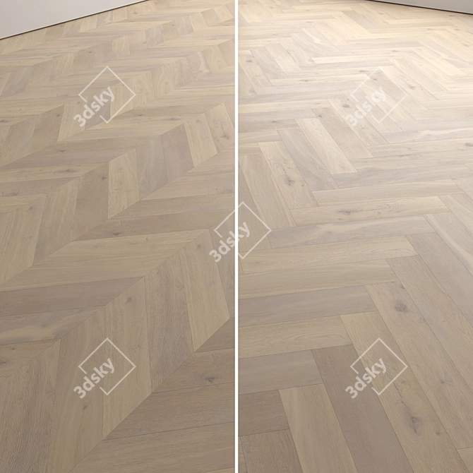 Wood Floor 3D Texture Set 3D model image 4