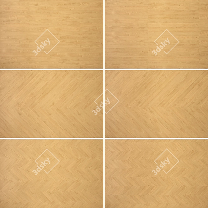 Modern Wood Flooring Kit 3D model image 2