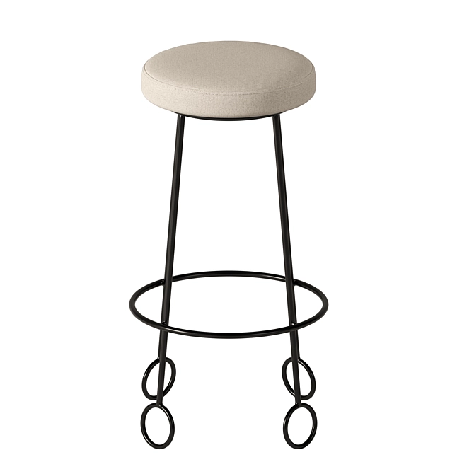 Sleek Yoyo Counter Stool 3D model image 5