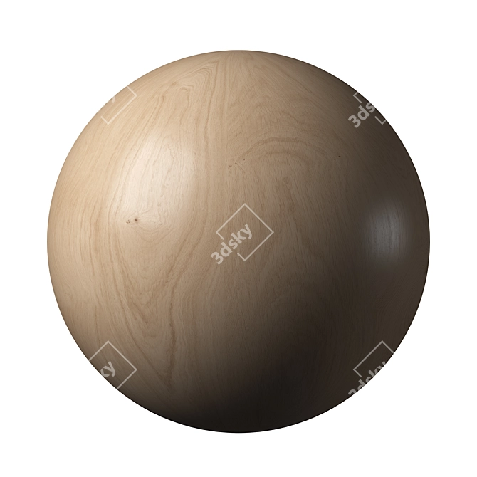  Oak Wood Material 30: PBR, 4 Colors, 8K Textures 3D model image 2