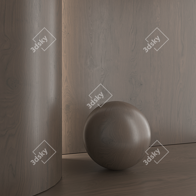 Oak Wood Material 3D Model 3D model image 5