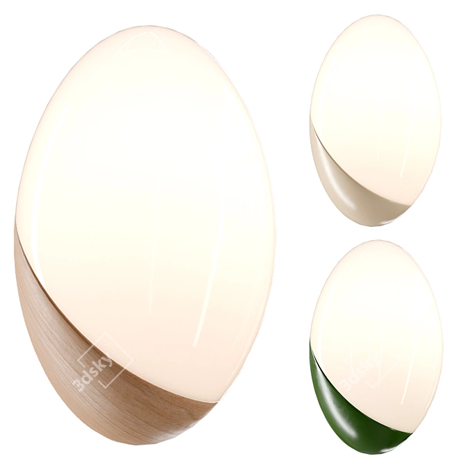 Modern Wall Lamp Design Model 3D model image 1