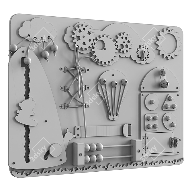 Alps Busy Board for Kids 3D model image 5