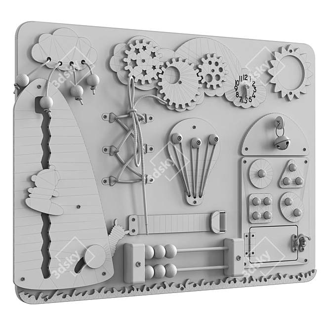 Alps Busy Board for Kids 3D model image 7