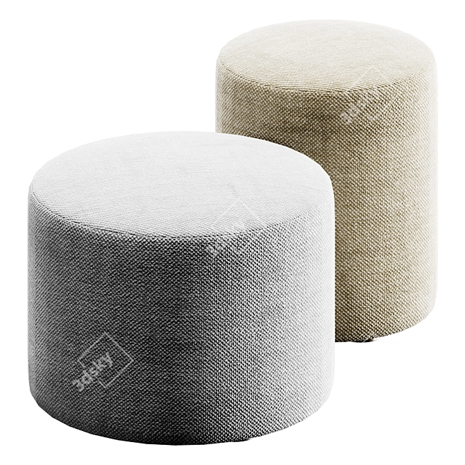 Novamobili LOG Pouf | Ottoman 3D model image 2