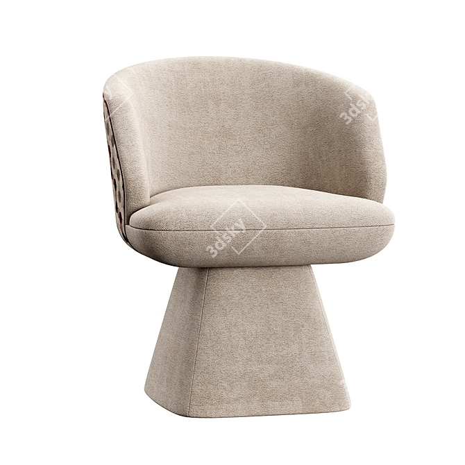 Karl Konyshev Chair - Customizable Dimensions 3D model image 3