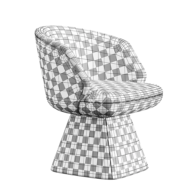 Karl Konyshev Chair - Customizable Dimensions 3D model image 6