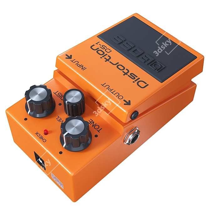 Boss DS-1 Distortion Pedal 3D model image 4