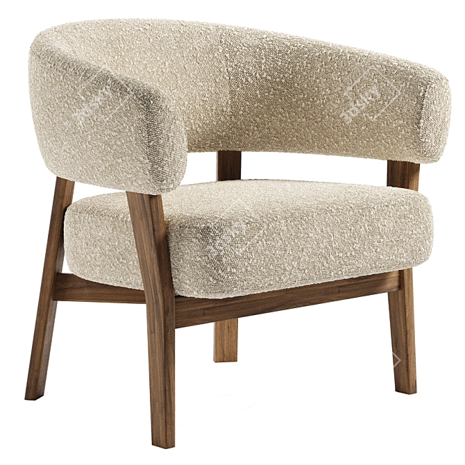 Stylish Juno Chair: Modern Comfort 3D model image 1