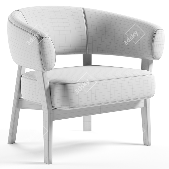 Stylish Juno Chair: Modern Comfort 3D model image 6