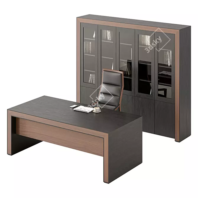 Title: Modern Office Furniture Set 3D model image 1