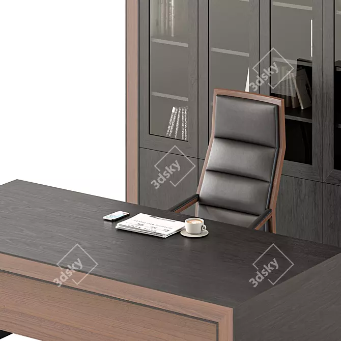 Title: Modern Office Furniture Set 3D model image 4