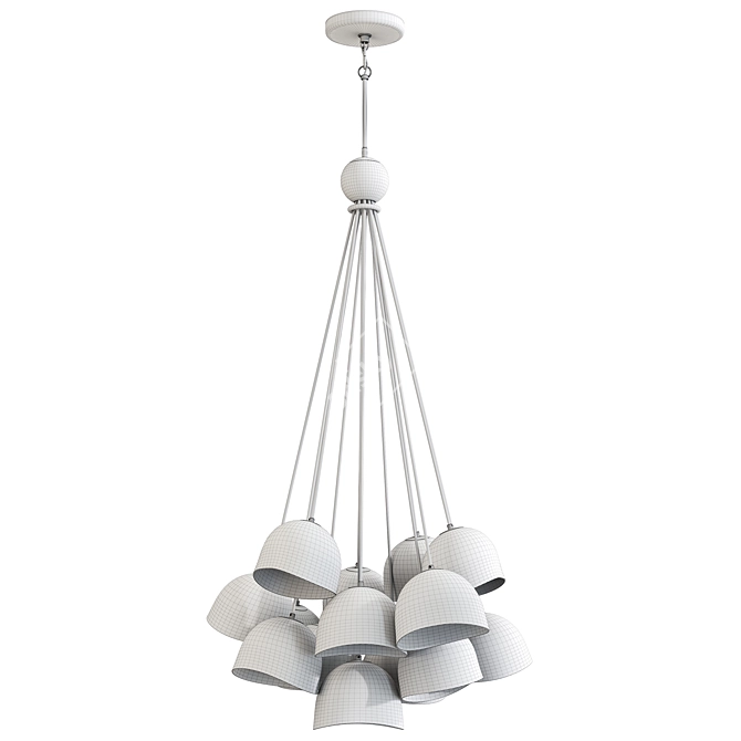  Modern Organic Pendant Light 3D model image 7