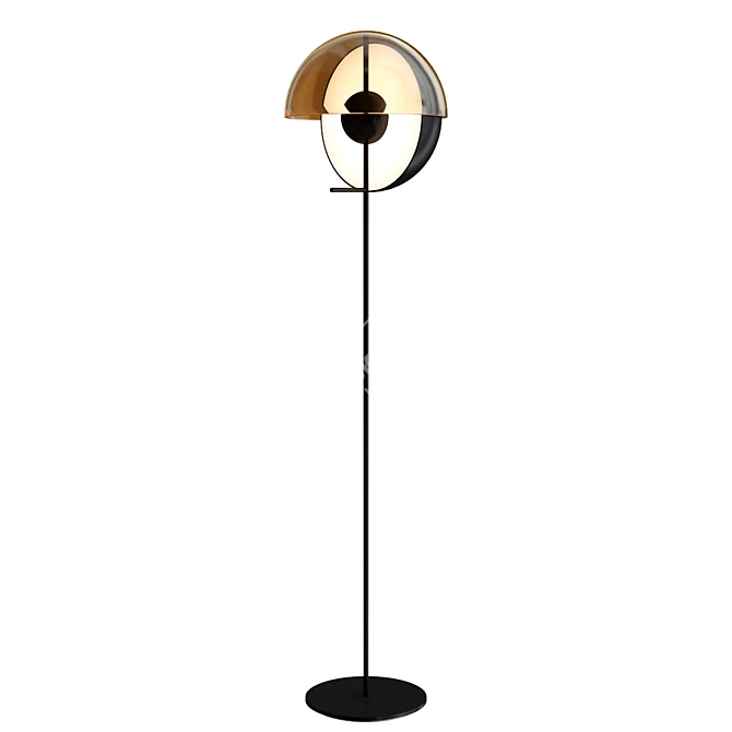 Theia Modern Floor Lamp 3D model image 2