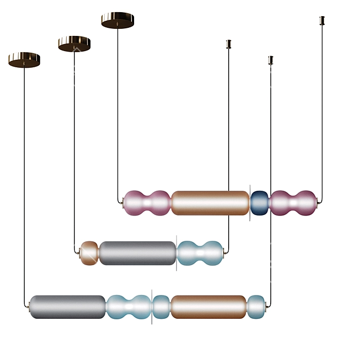 Lollipop Pendant Lights Set 3D model image 2