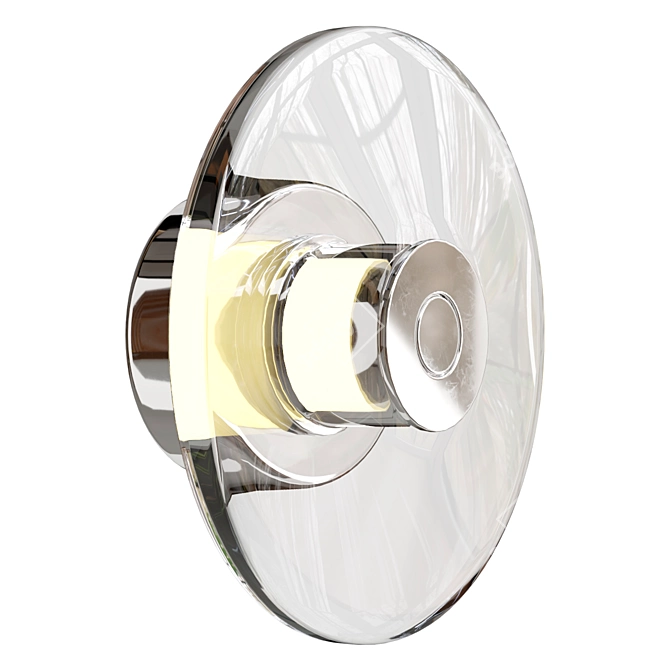 Modern Wall Light 3D Model 3D model image 2