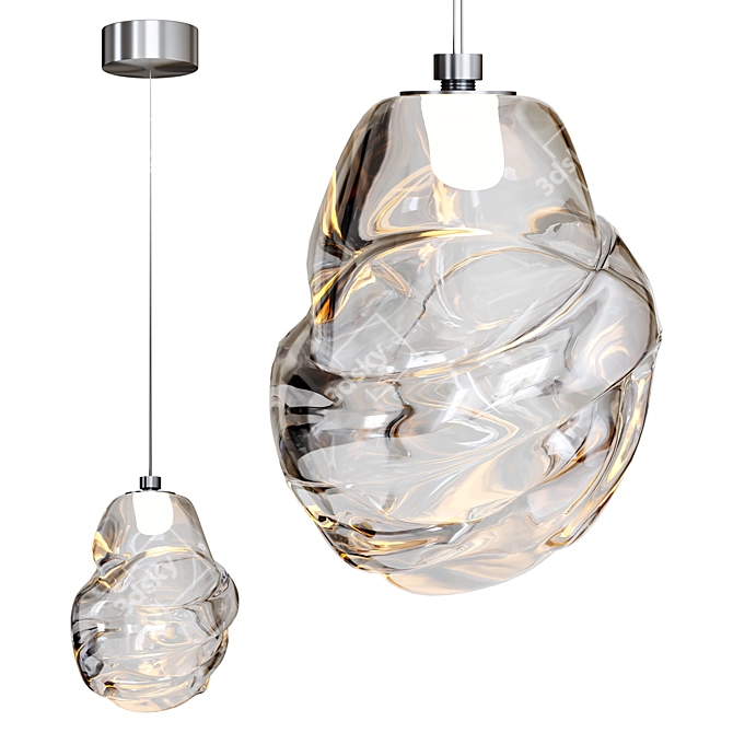 Clear OMAM Pendant Light Fixture 3D model image 1