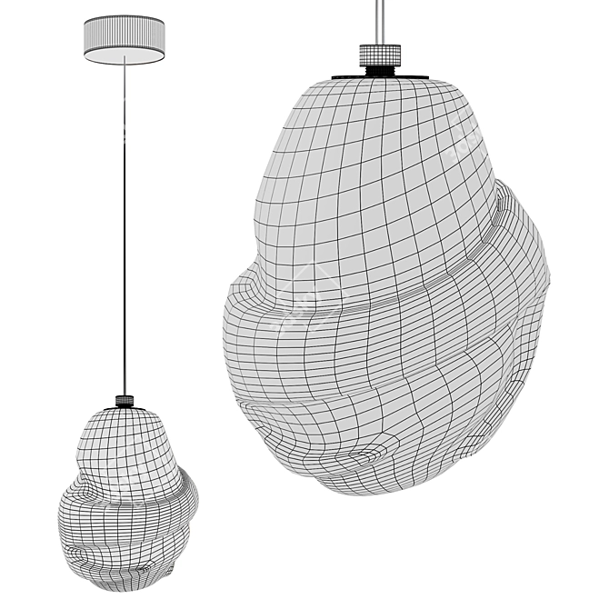 Clear OMAM Pendant Light Fixture 3D model image 4