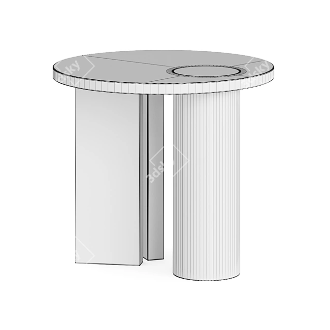 Modern Minimalist Coffee Table Set 3D model image 4