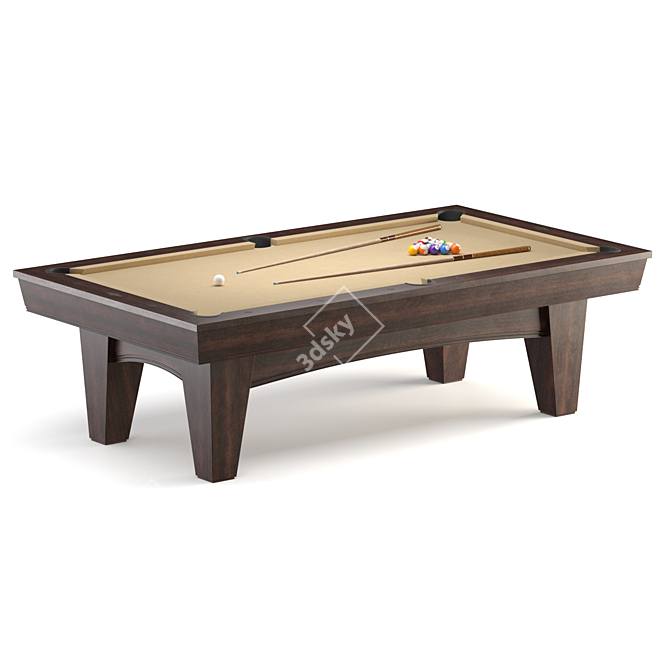 Brunswick Winfield 8ft Pool Table 3D model image 10