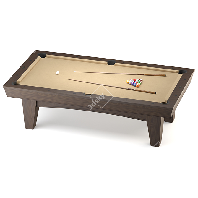 Brunswick Winfield 8ft Pool Table 3D model image 11