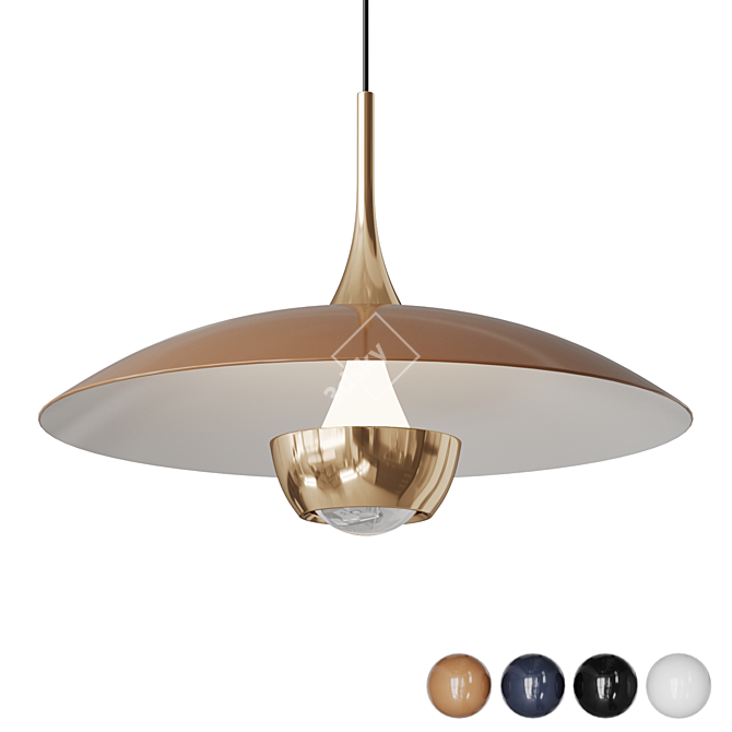 SEGERT LED Pendant Lighting Fixture 3D model image 1