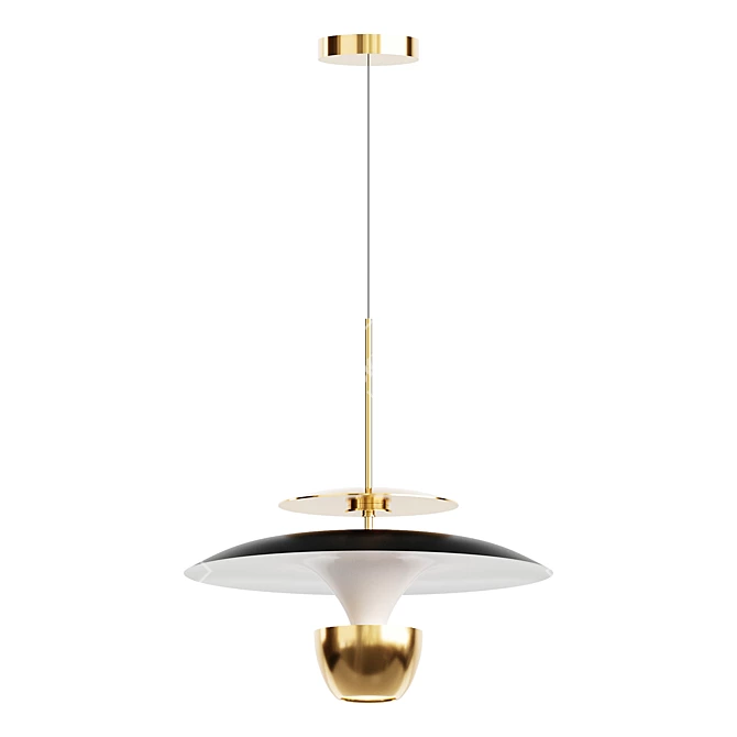 Minimalist Pendant Light Fixture "BERTIL 3D model image 3