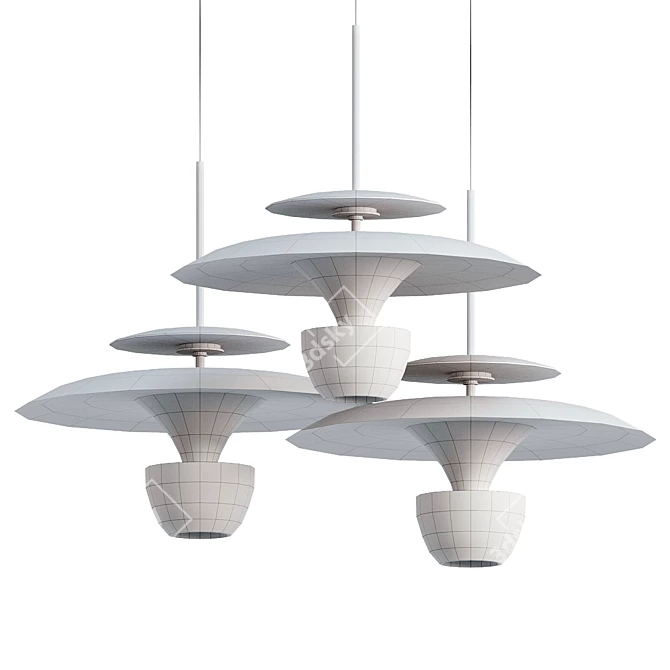 Minimalist Pendant Light Fixture "BERTIL 3D model image 4