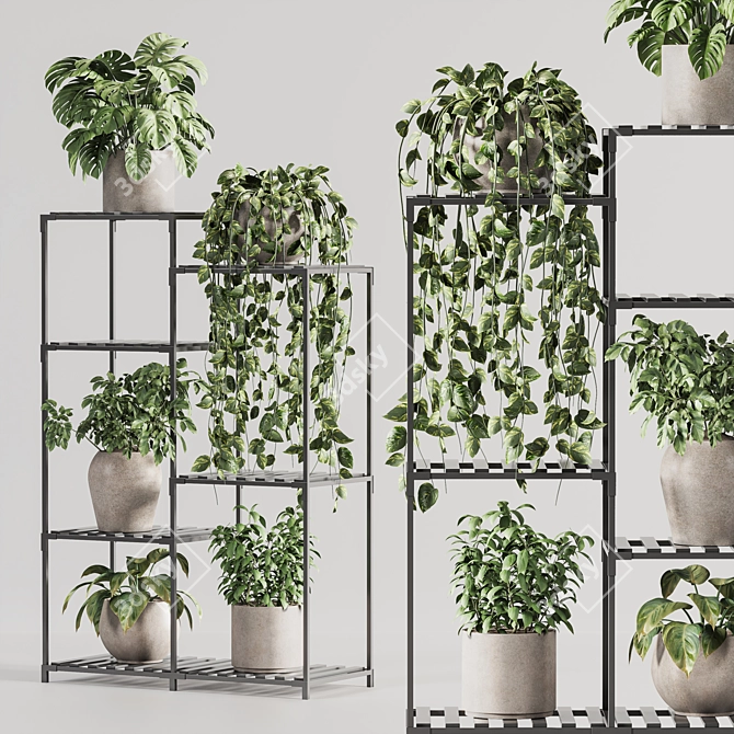 Modern Indoor Plant Stand 150 3D model image 2