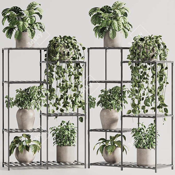 Modern Indoor Plant Stand 150 3D model image 3