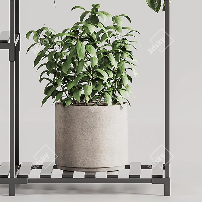 Modern Indoor Plant Stand 150 3D model image 6