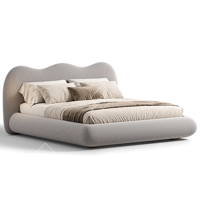 Elevate Your Space with Dandy King Bed 3D model image 2