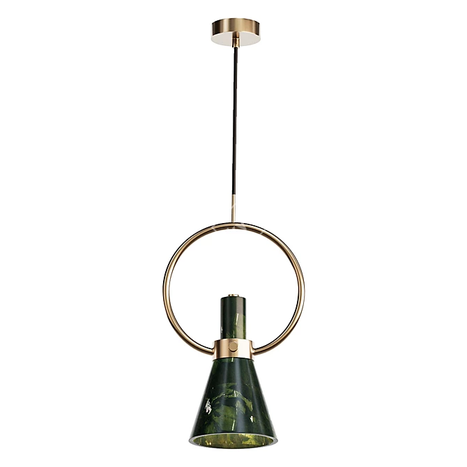 Sleek Pendant Light Fixture 3D model image 2