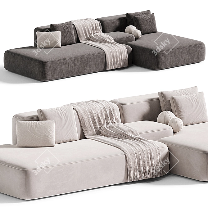 Elegant Aima Sofa Beds Concept 3D model image 1