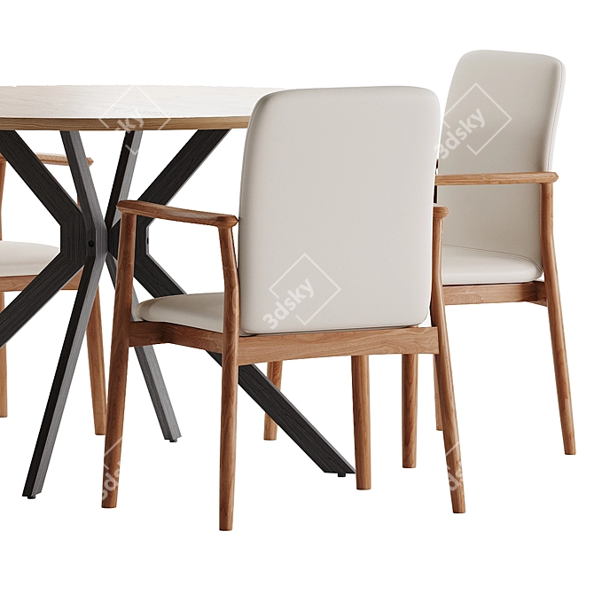  Dining Set 111 - 2017 Model 3D model image 5