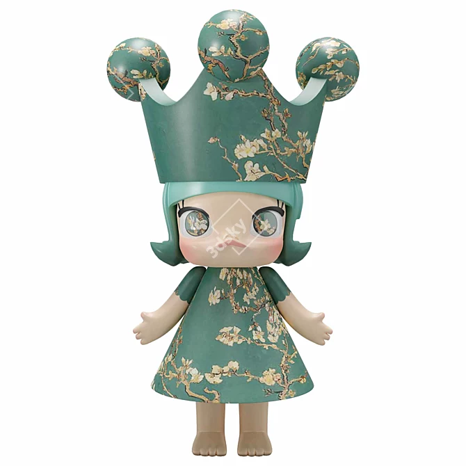 Enchanting Almond Blossom Collectible Figure 3D model image 2