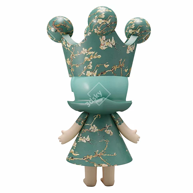 Enchanting Almond Blossom Collectible Figure 3D model image 5