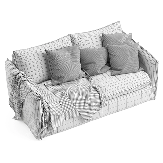 Modern Neva Sofa by Sixpenny 3D model image 7