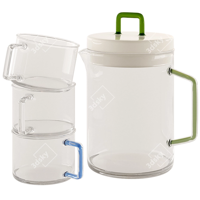 HAY Borosilicate Brew Collection 3D model image 2