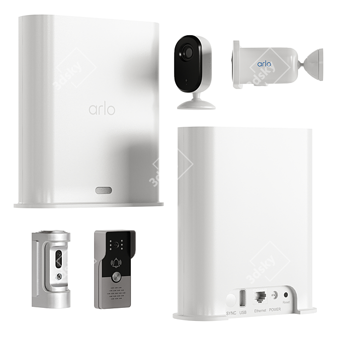 Arlo Camera Security System Integration 3D model image 4