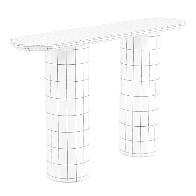 Porto Anchor-inspired Console Table 3D model image 6