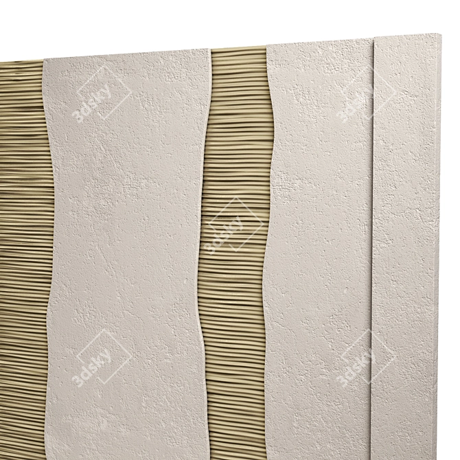 Wave Pattern Panel for Turbosmooth 3D model image 3