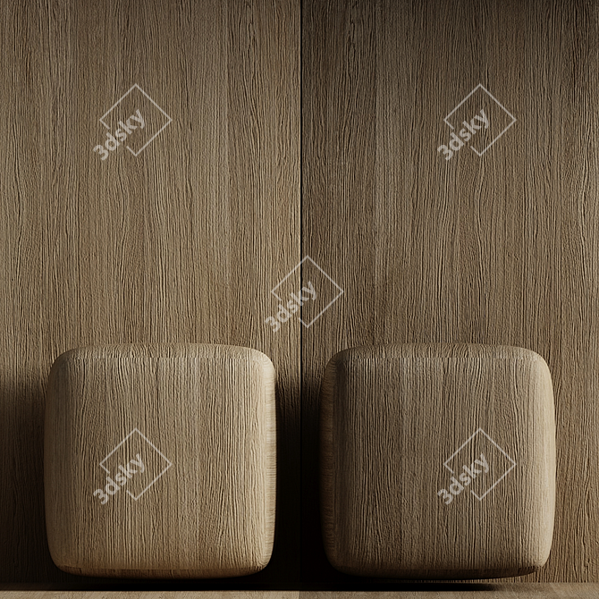 Seamless 4K Wood Texture Set 3D model image 1