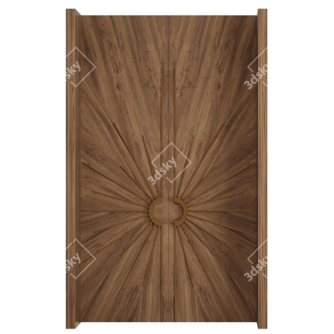 Modern Door Set 2016 Version 3D model image 3