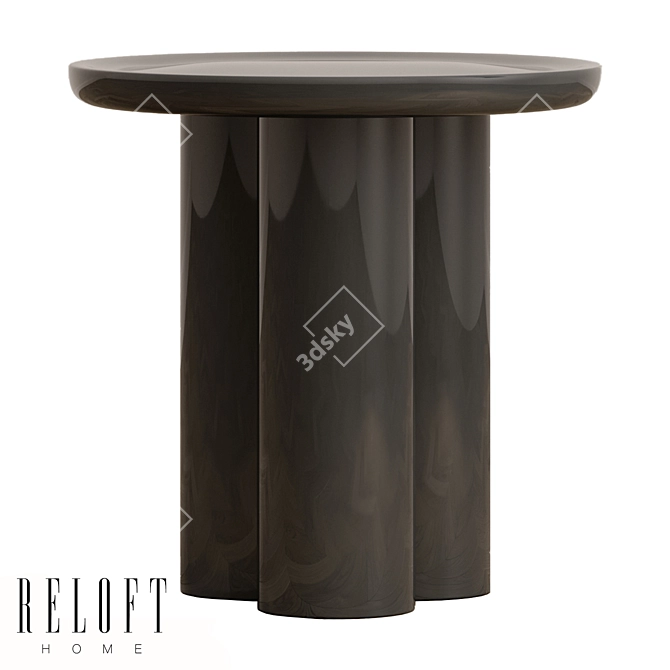 CANDY Side Table with Wooden Legs 3D model image 5