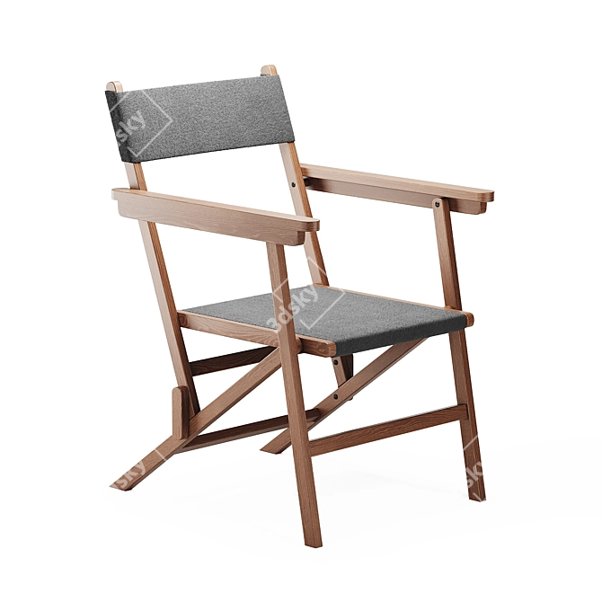 Folding Linen Chair by Zara Home 3D model image 1