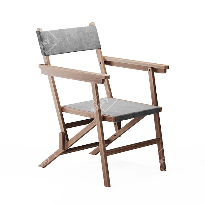 Folding Linen Chair by Zara Home 3D model image 6