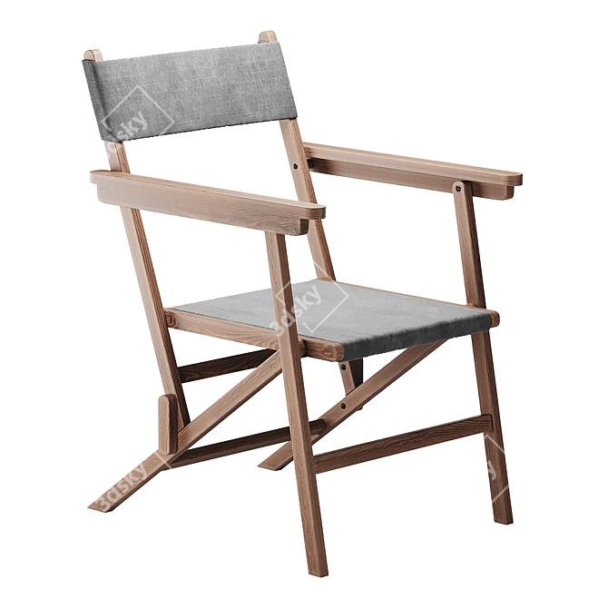 Folding Linen Chair by Zara Home 3D model image 11