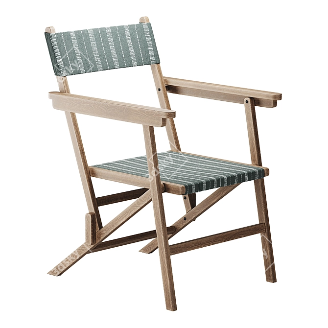 Folding Linen Chair by Zara Home 3D model image 12